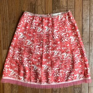 Marc Jacobs Squiggle print skirt in Coral, size 4